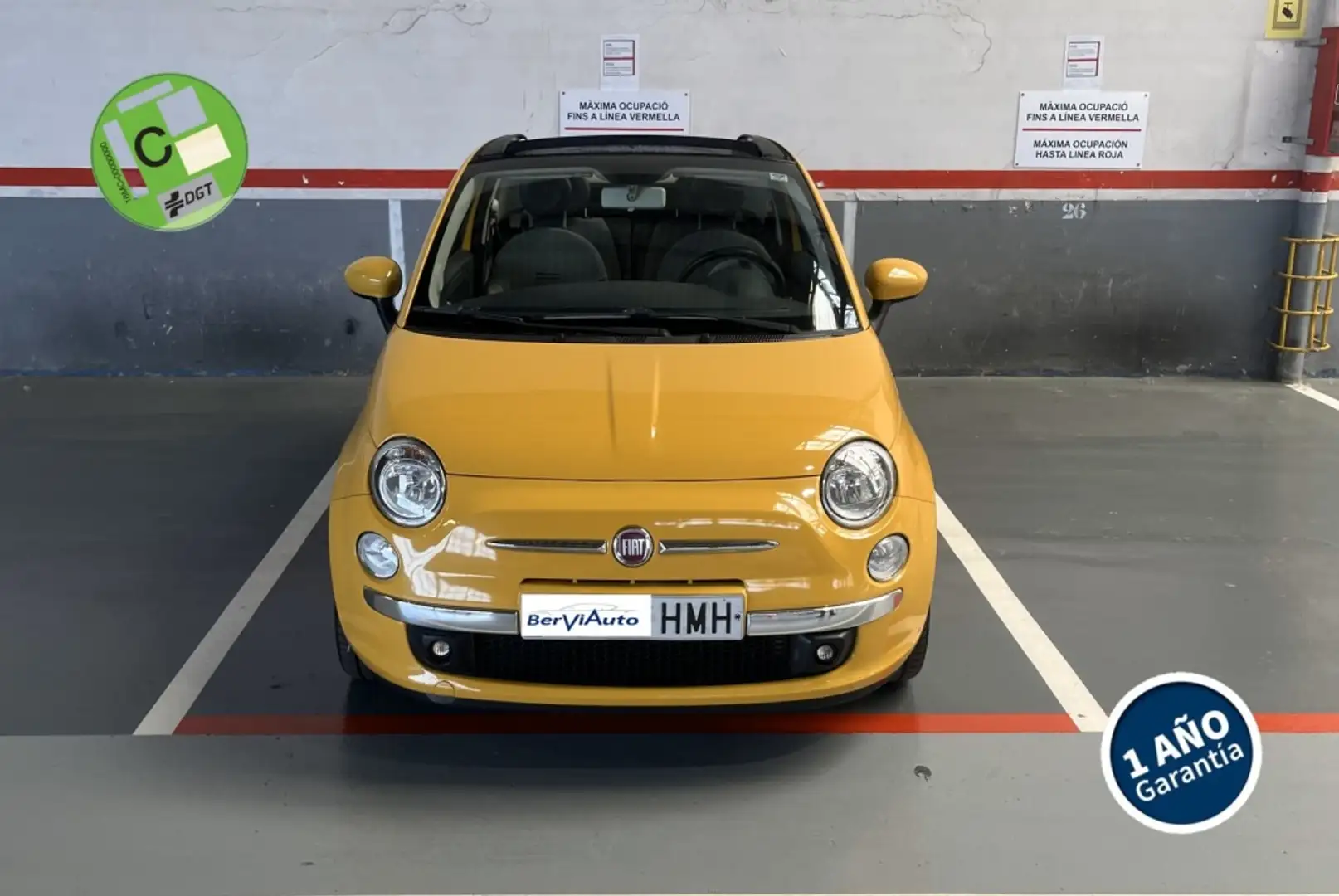 Fiat 500C 1.2 Lounge Gelb - 1