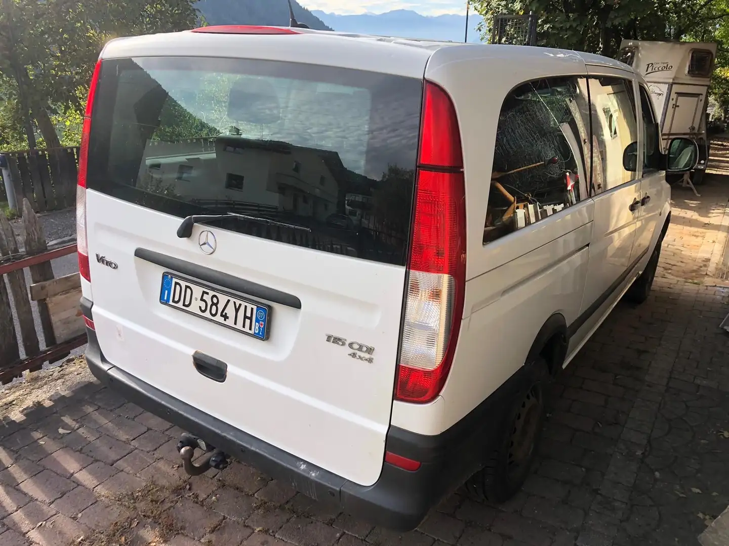 Mercedes-Benz Vito Vito 115 CDI 4x4 9 posti Aut. Gancio traino Blanco - 2