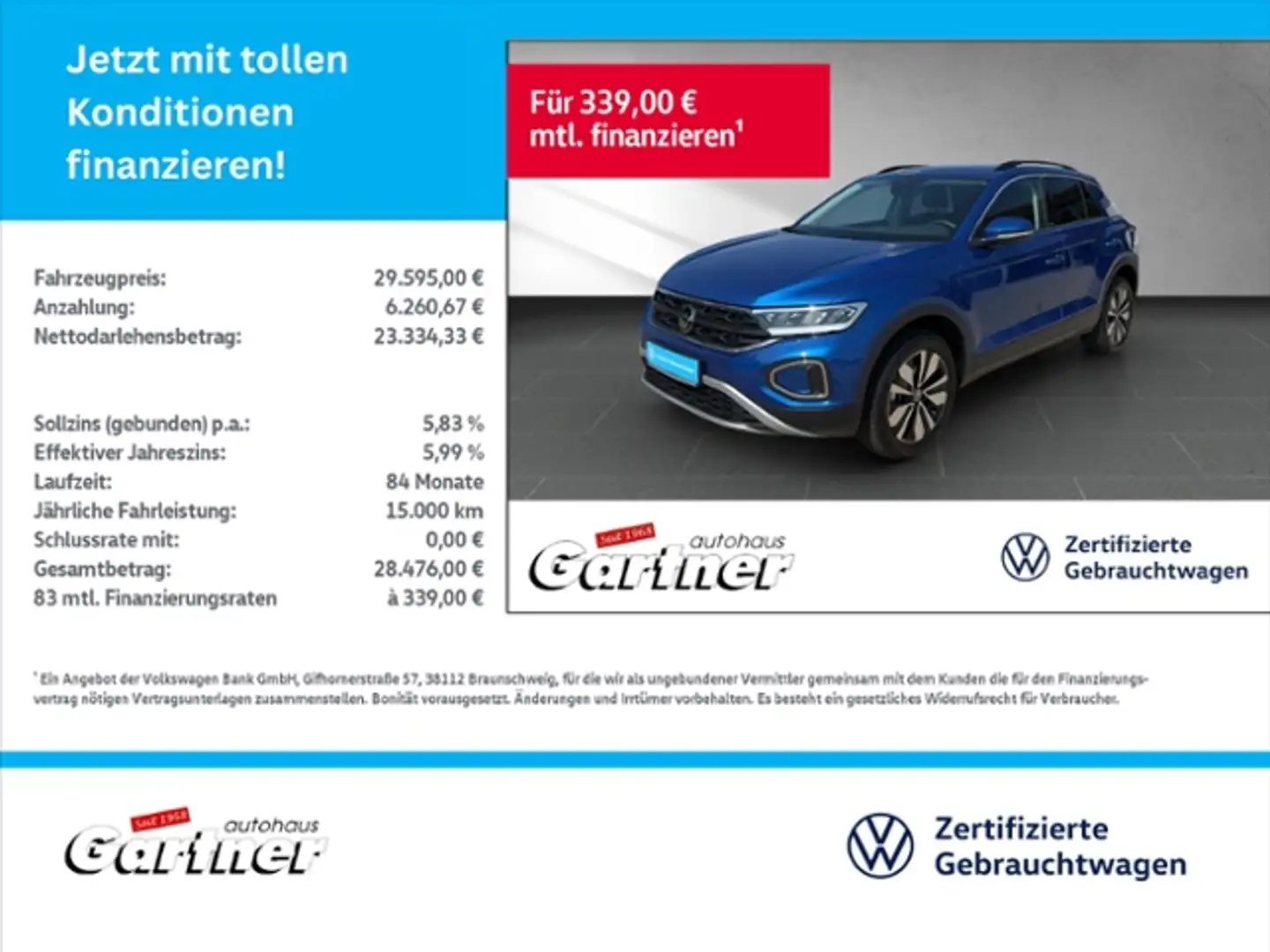 Volkswagen T-Roc MOVE 1.5 TSI DSG NAVI APP-CON KEYLESS DAB LED KLI Blue - 1