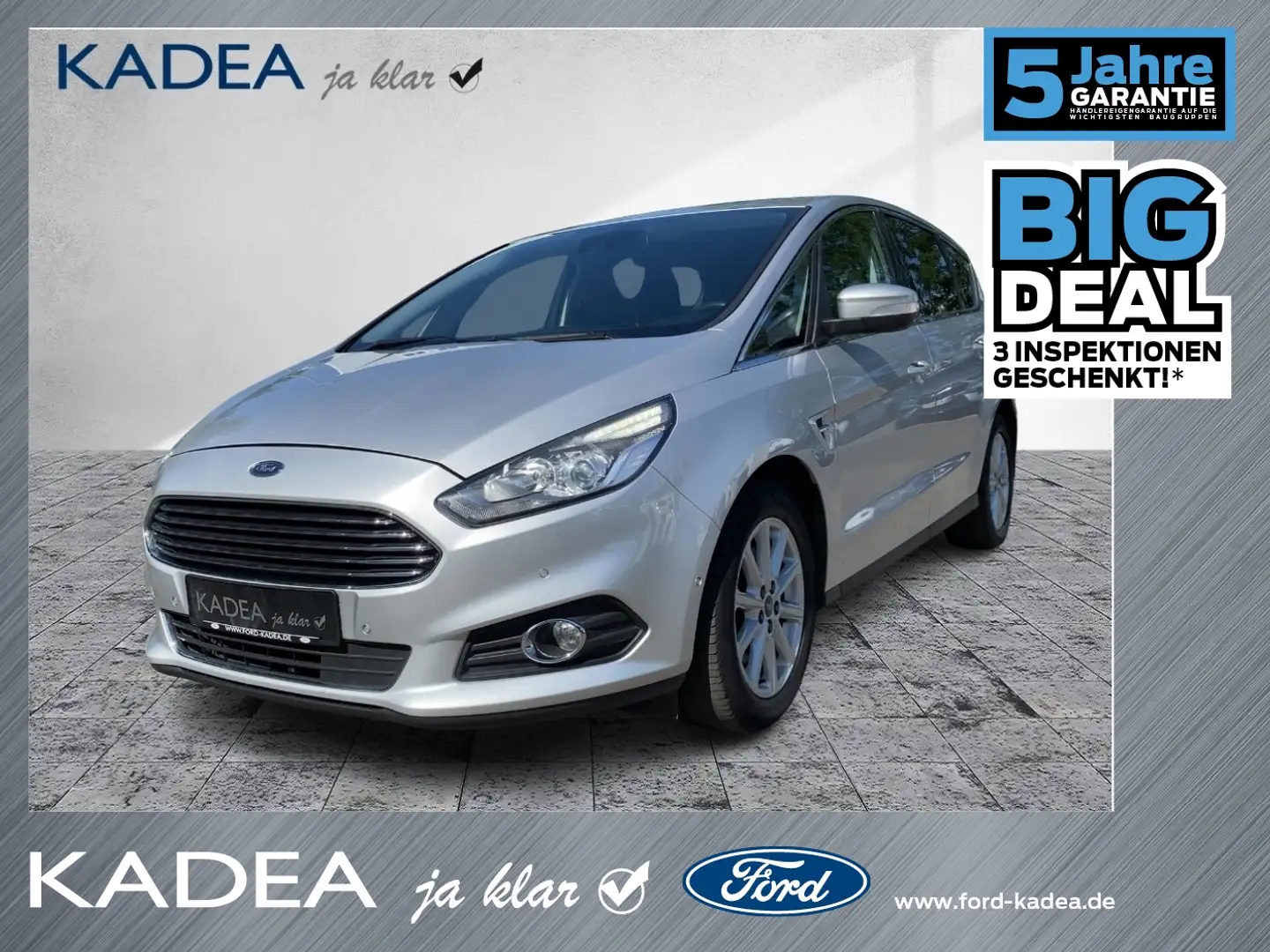 Ford S-Max 2.0 TDCi Titanium AHK|Navi|Sitzheizung Silber - 1