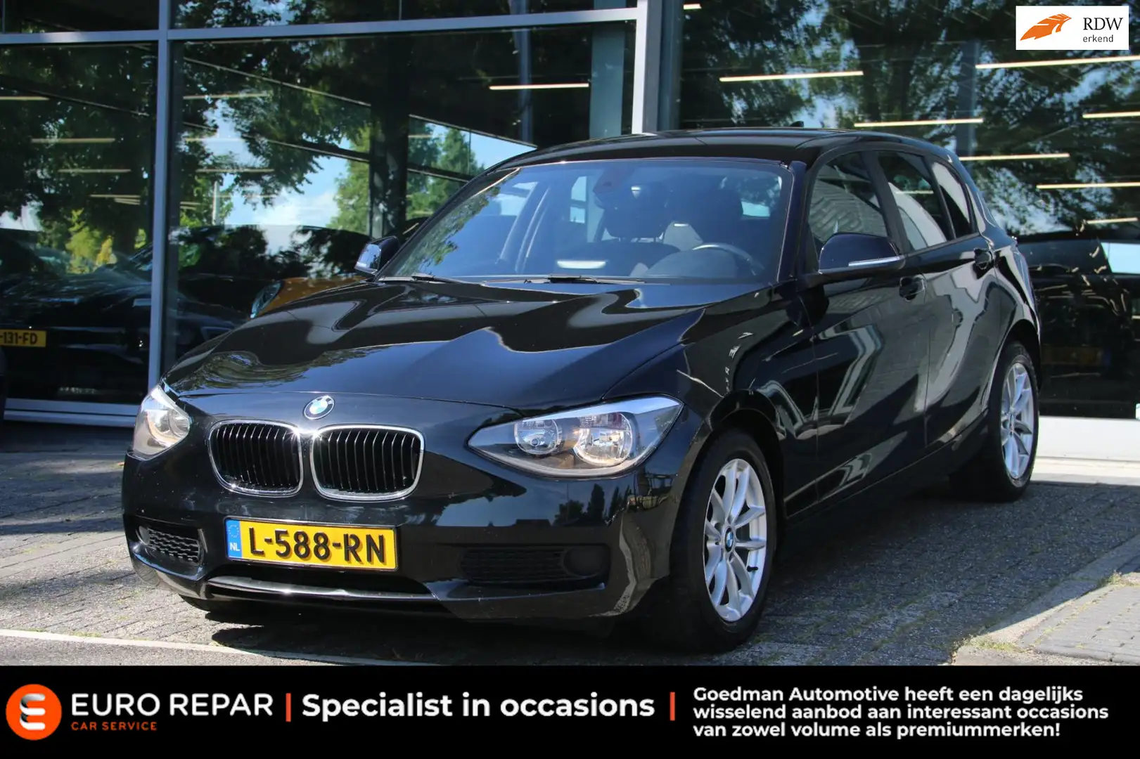 BMW 114 1-serie 114i EDE Corporate Lease Edition Schwarz - 1