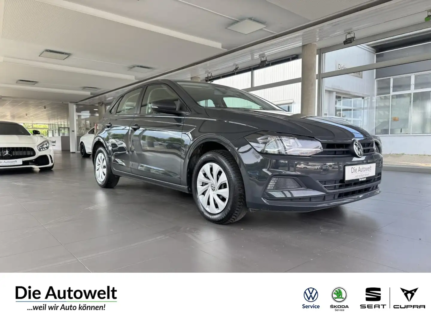 Volkswagen Polo VI 1.0 TSI NAVI GRA GBA KLIMAANLAGE BT Grijs - 1