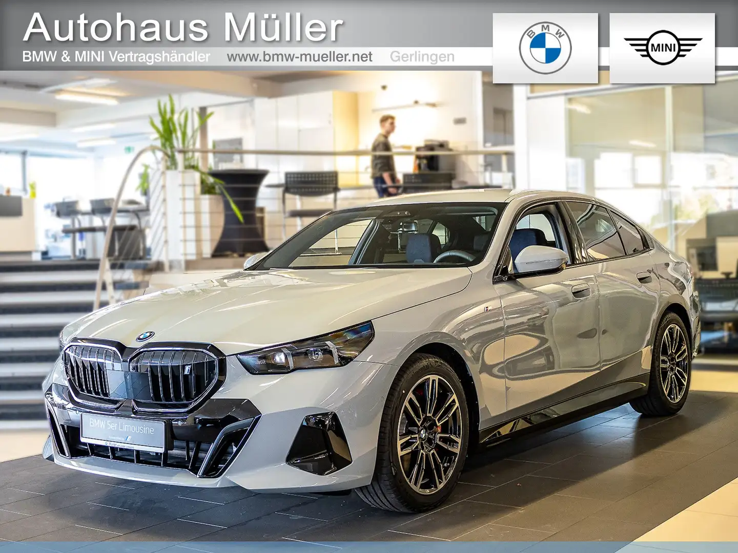 BMW i5 xDr.40 Lim JAHRESENDSPURT!!! 23.215 ERSPARNIS Серый - 1