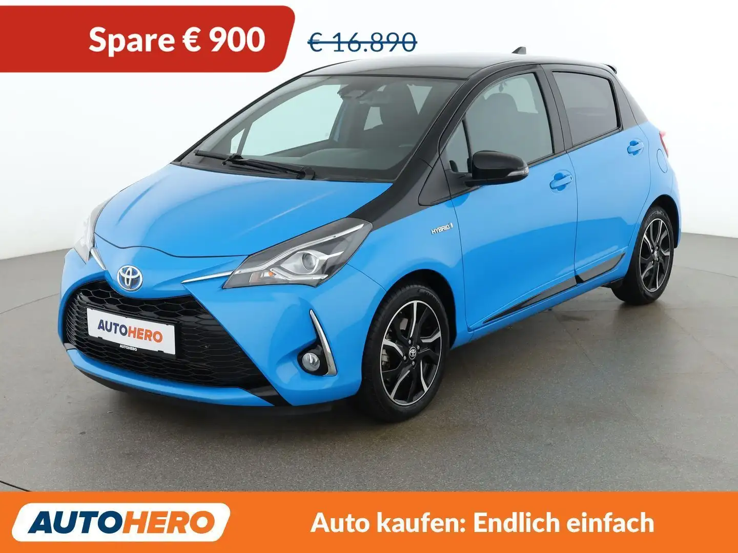 Toyota Yaris 1.5 Hybrid Style Blau - 1