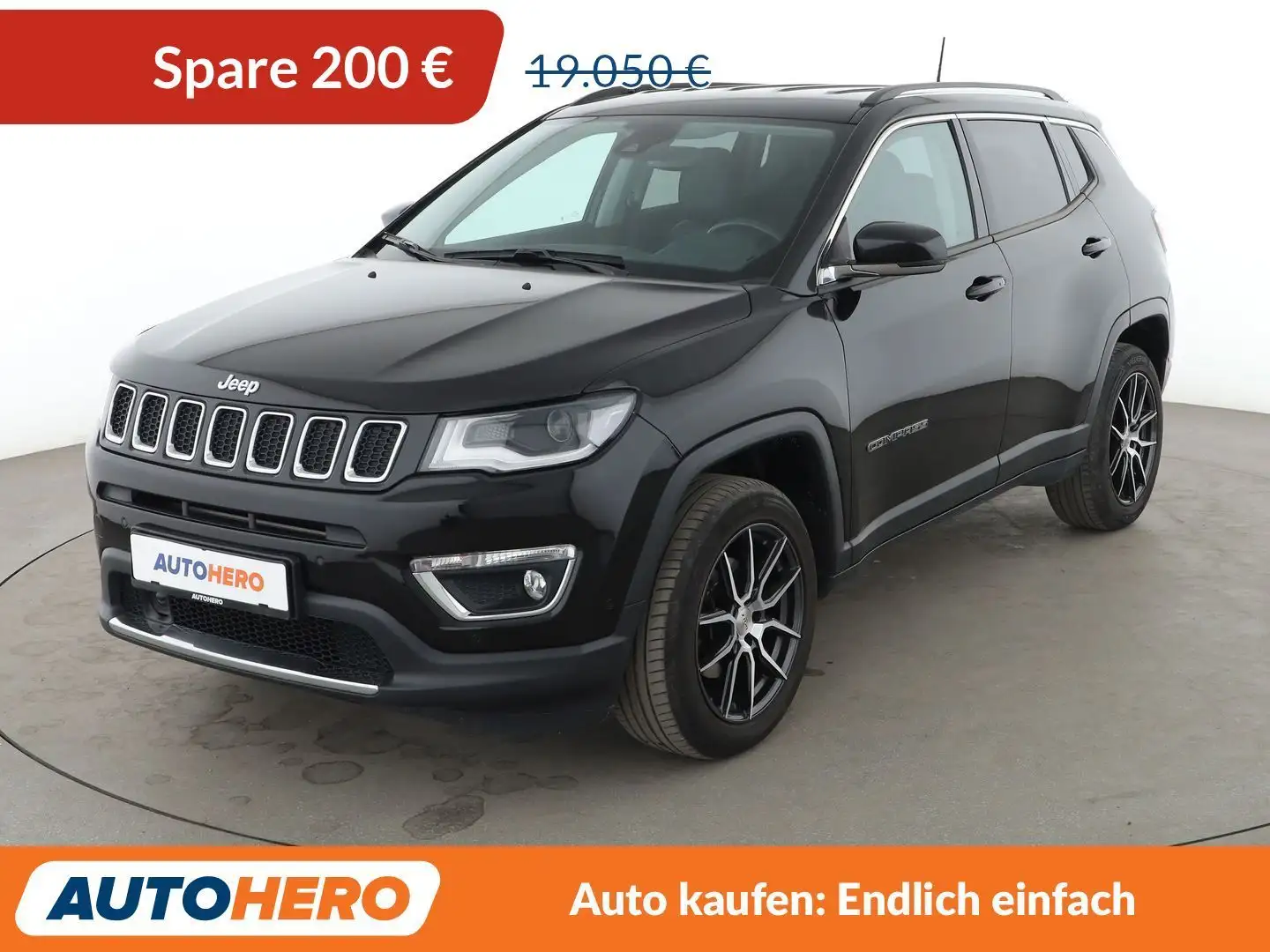 Jeep Compass 1.4 M-Air Limited 4WD Aut*NAVI*ACC*CAM*PDC*SHZ* Schwarz - 1