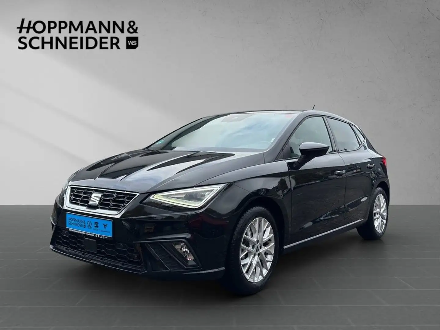 SEAT Ibiza 1.0 TSI FR NAVI-RFK-LED-STZHZ-APP Schwarz - 1