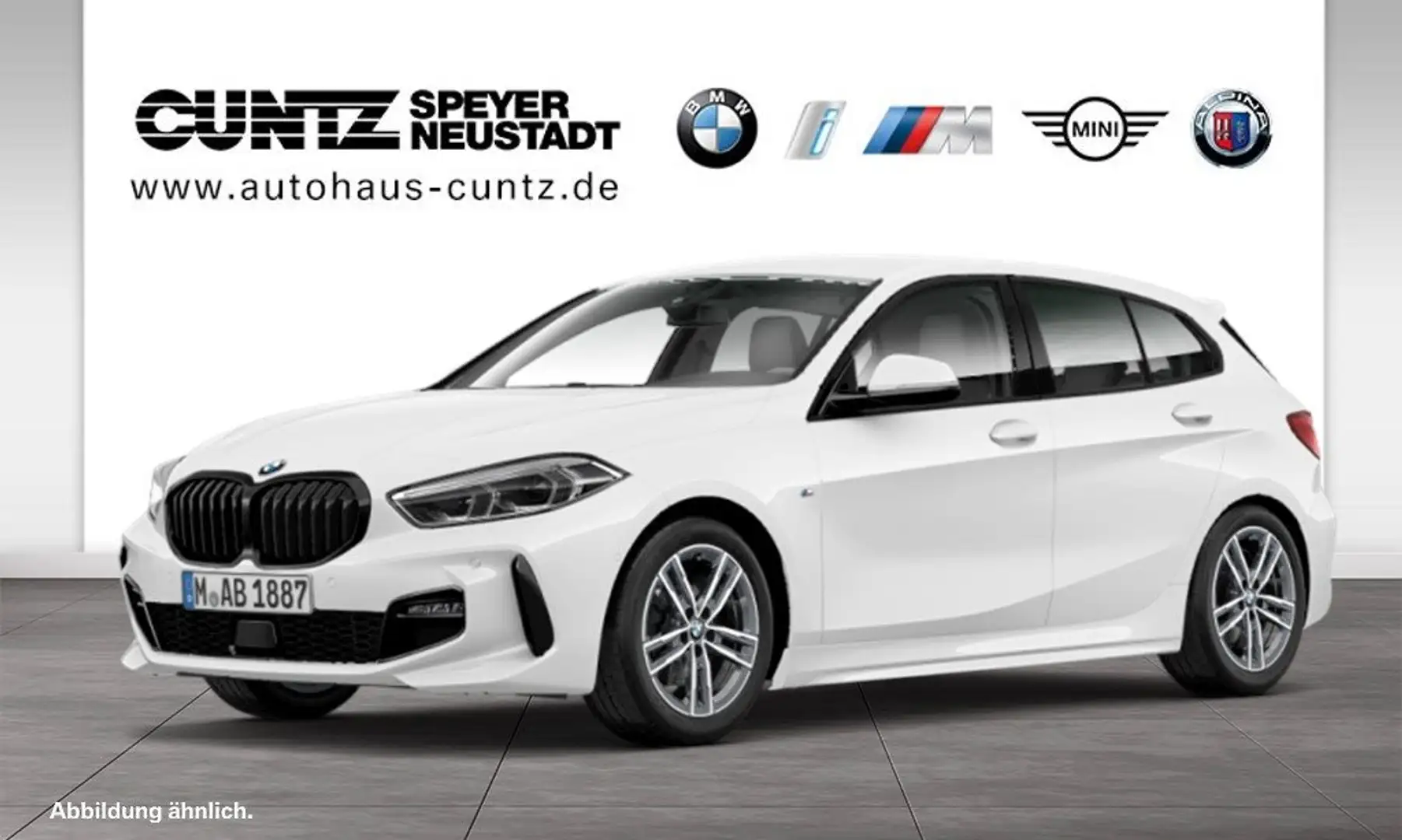 BMW 118 i Hatch M Sport HiFi DAB LED WLAN Tempomat Weiß - 2