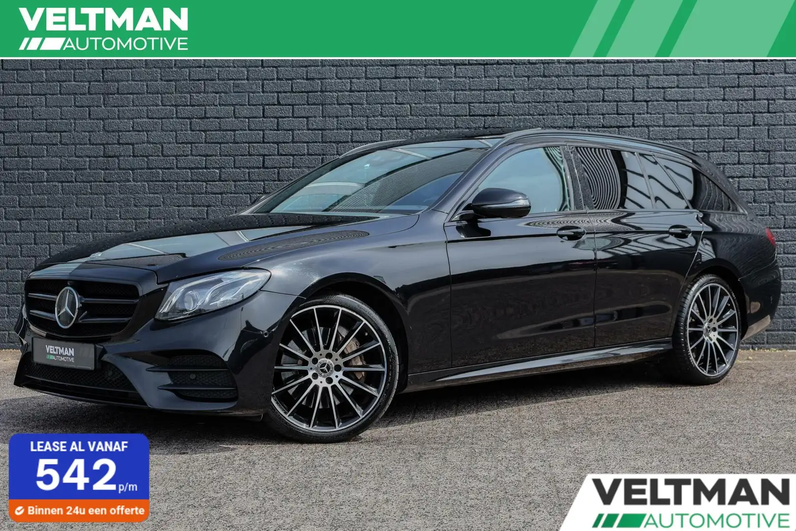 Mercedes-Benz E 400 Estate 4MATIC AMG LINE PANO TREKHAAK LUCHTVERING D Noir - 1