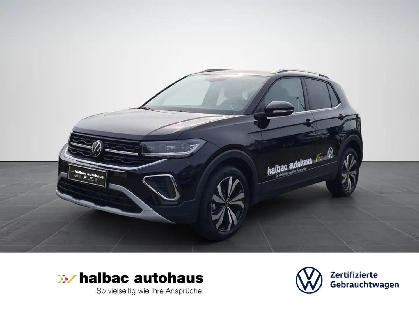 Volkswagen T-Cross 1.0 TSI Style+AHK+NAVI+MATRIXLED+KAMERA+PDC+SHZ Schwarz - 1