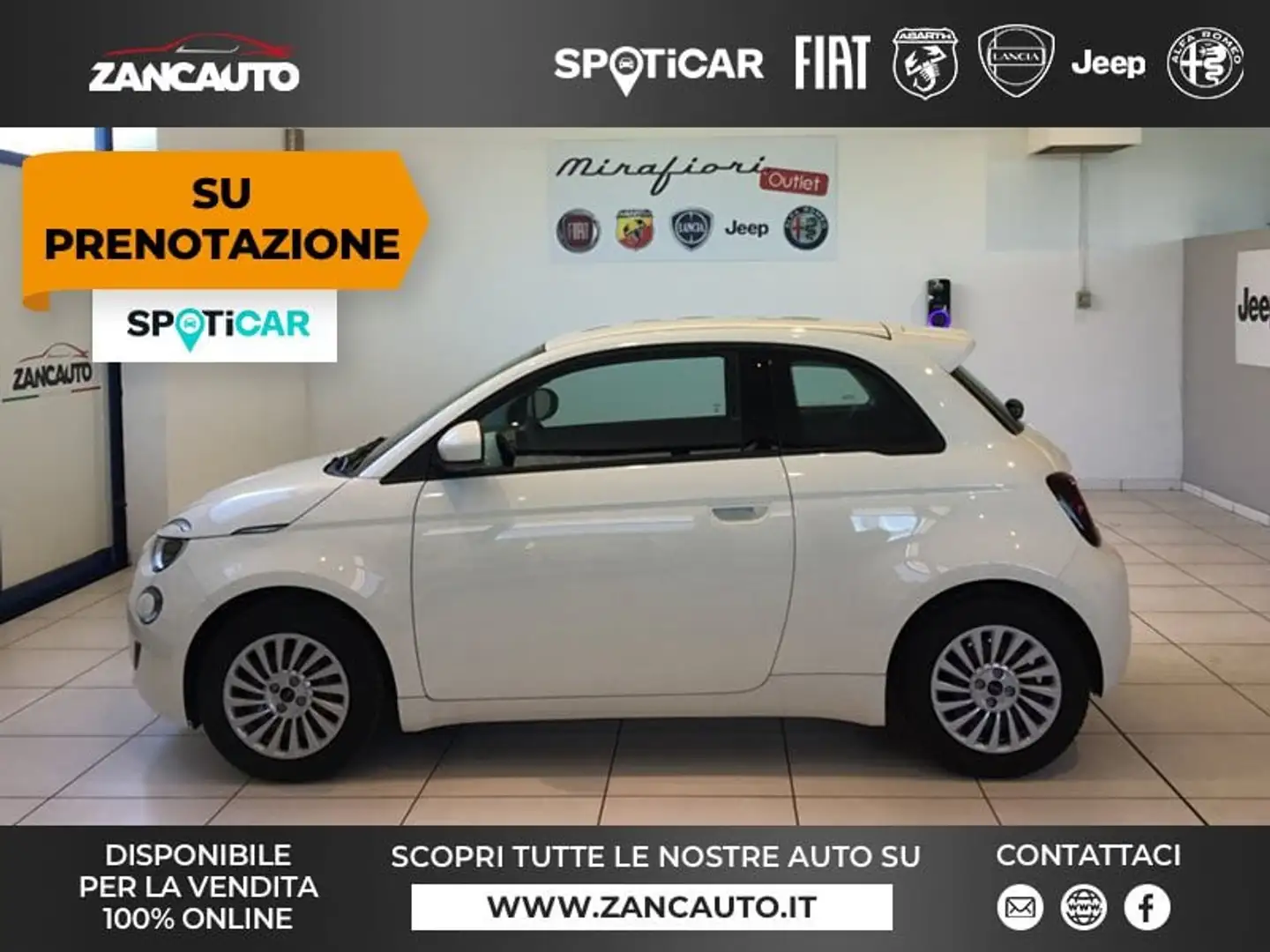 Fiat 500e Berlina 42 kWh MY23 Wit - 1