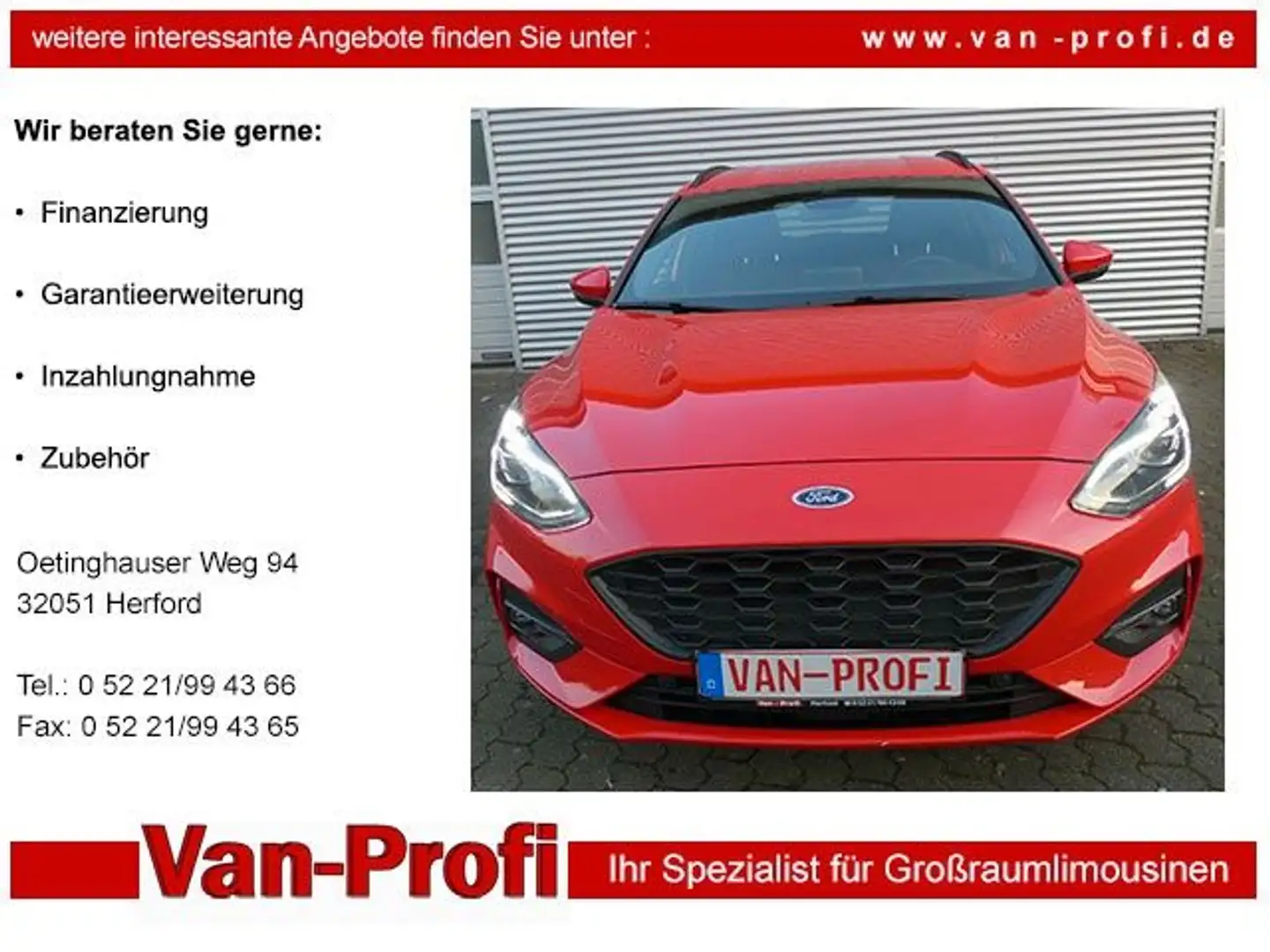 Ford Focus Turnier ST-Line X Rouge - 1