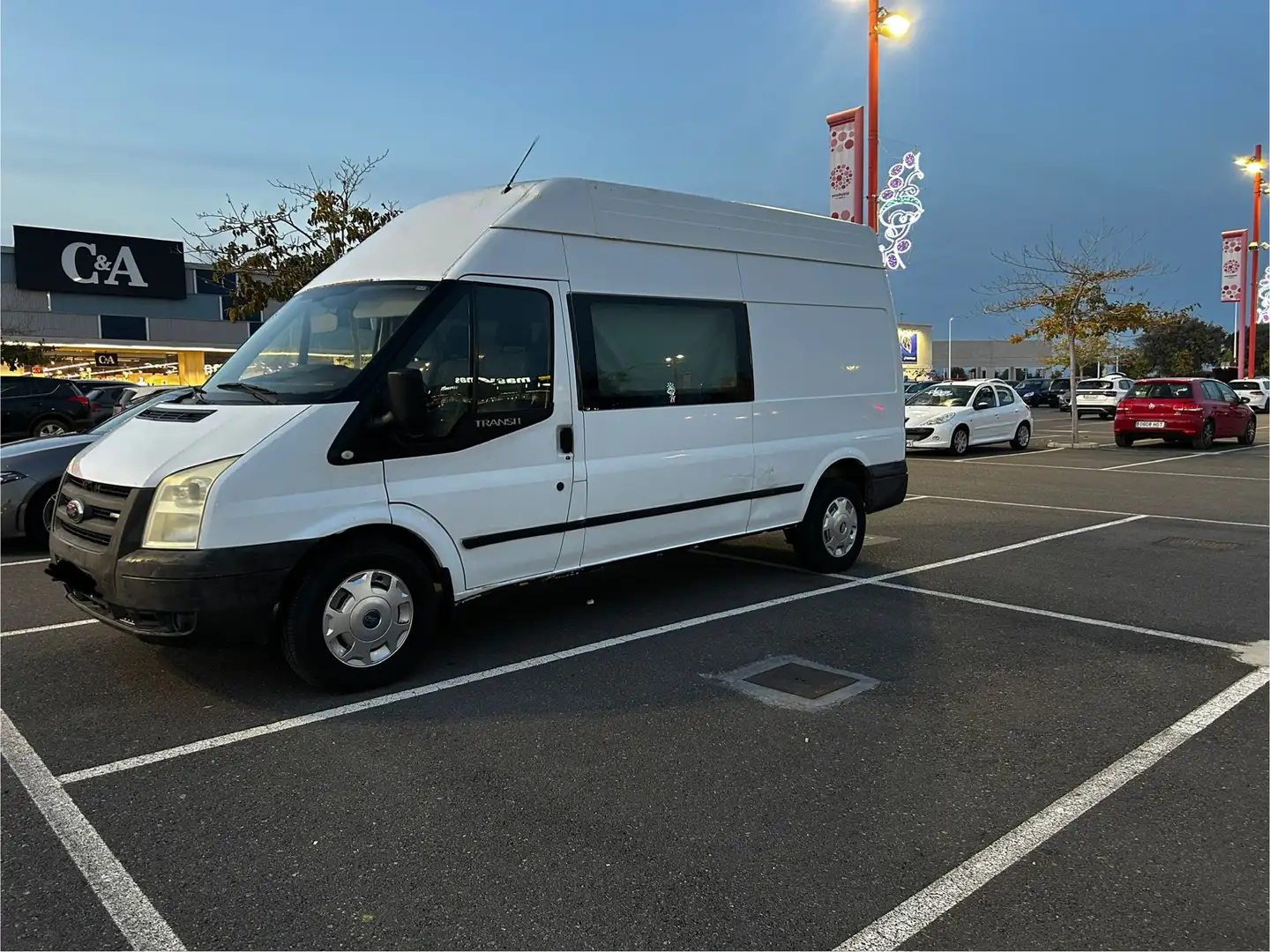 Ford Transit FT 350L Mixto 140 Blanco - 2
