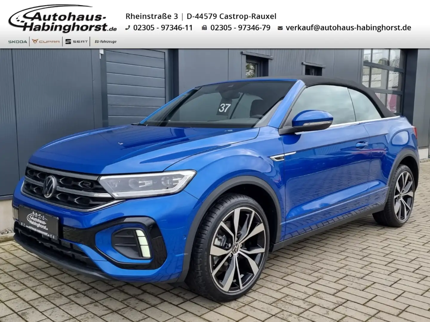 Volkswagen T-Roc Cabriolet 1.5 TSI DSG R-Line Alu19 ACC Navi LED Blue - 1