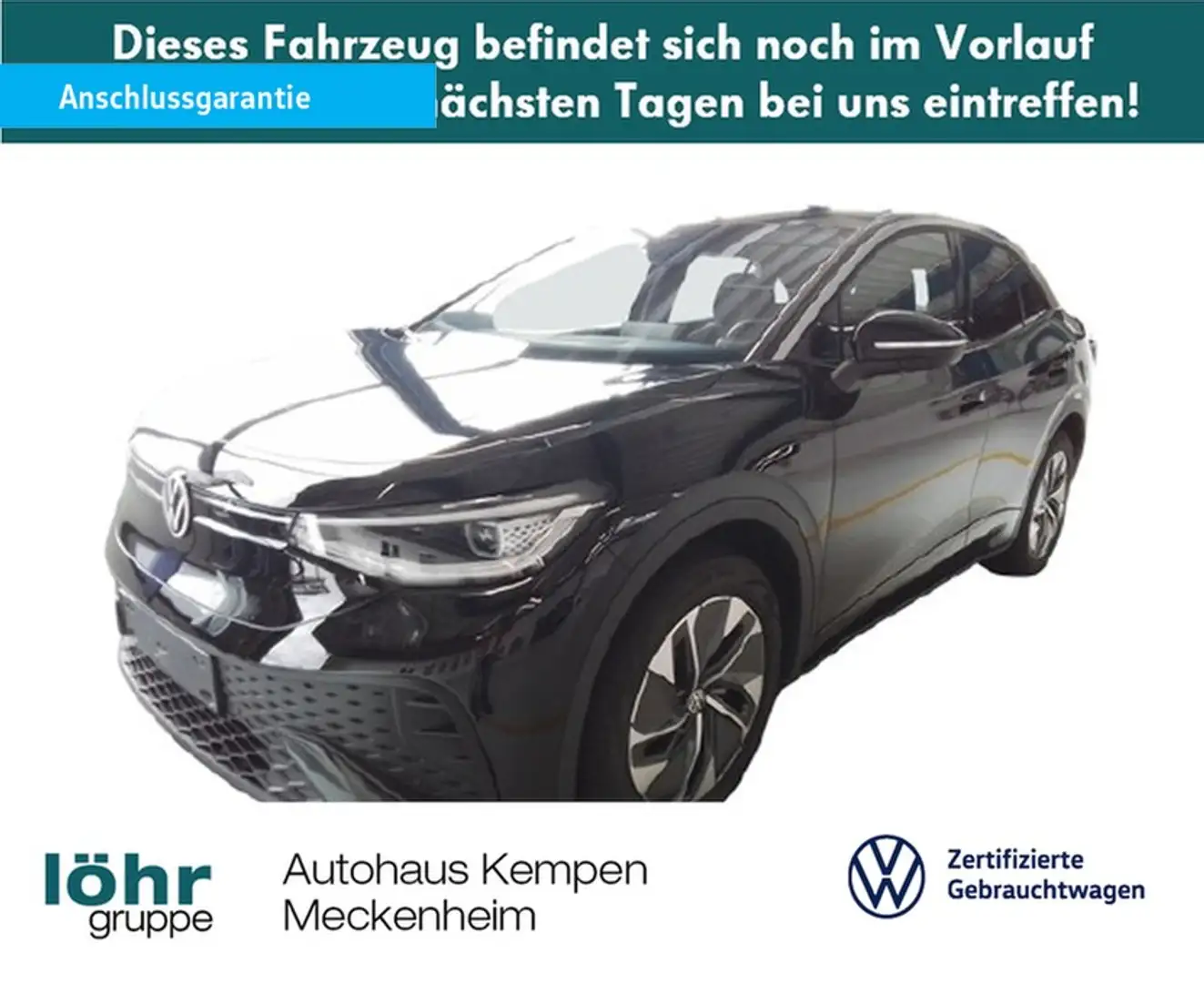 Volkswagen ID.5 Pure 125 kW Wärmep. 19" Navi+VC ACC LED 360°Kam... Schwarz - 1