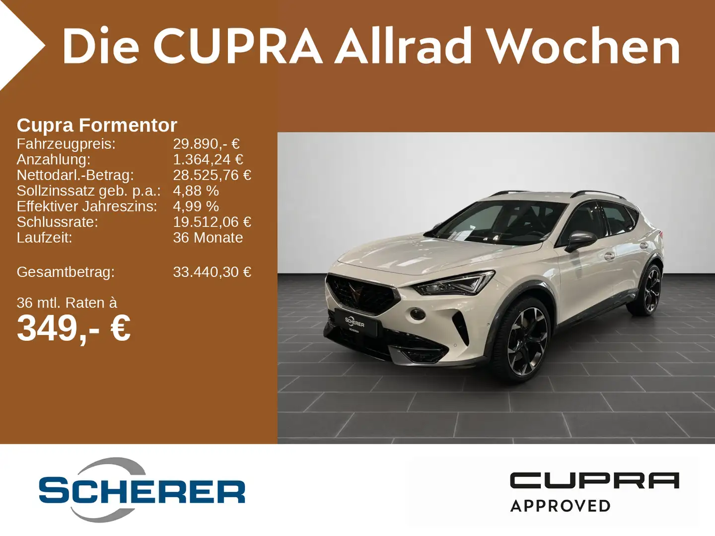 CUPRA Formentor VZ 2.0 TSI 4DRIVE DSG Rückfahrkamera Weiß - 1