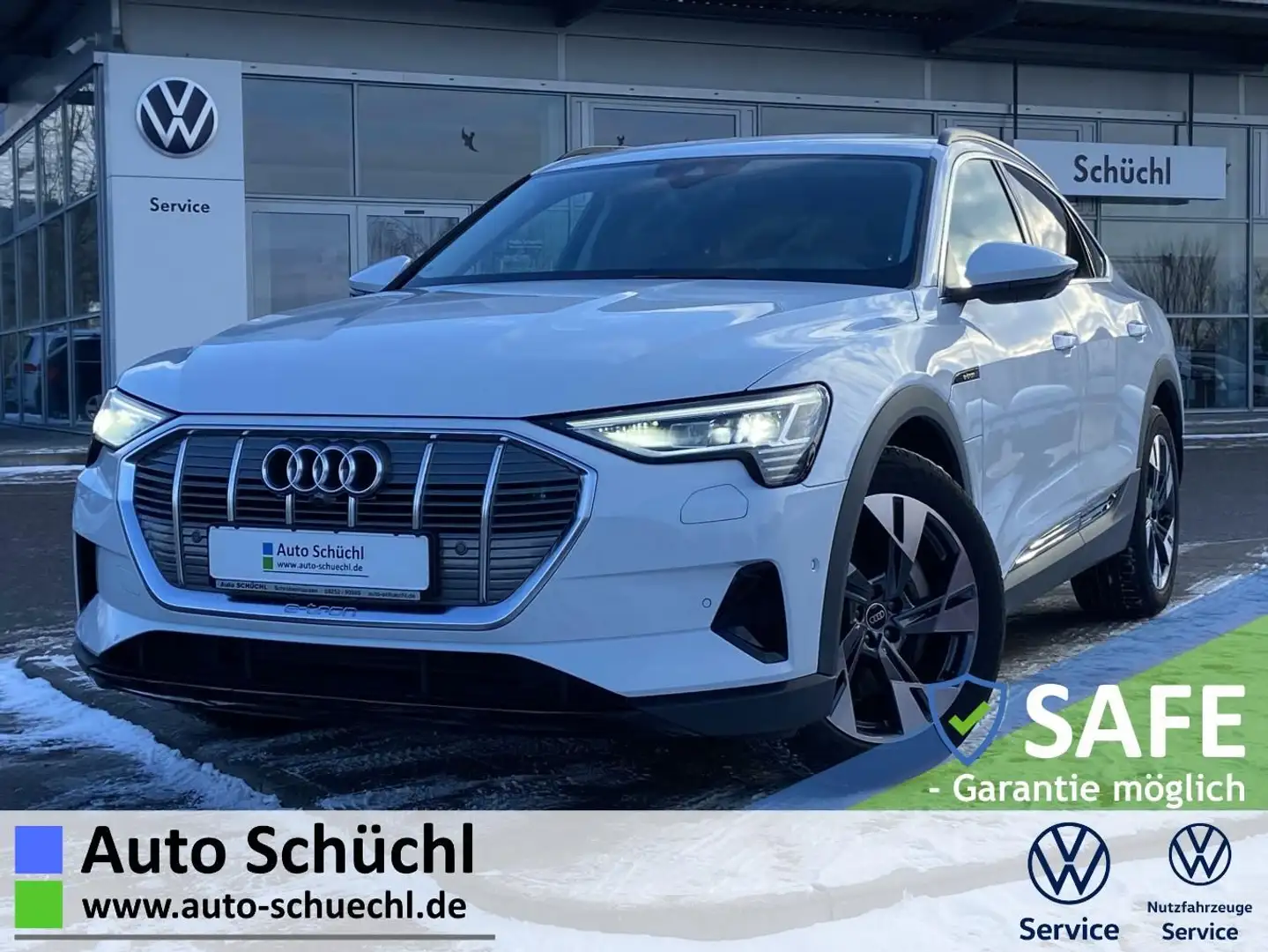 Audi e-tron 50 Quattro Sportback 20"+NAVI+LED+CCS+VIR Weiß - 1
