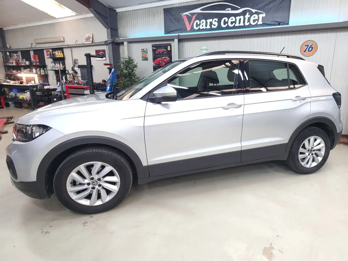 Volkswagen T-Cross T-Cross 1.0 TSI, Airco, Navi,  VENDUE!! Grau - 2