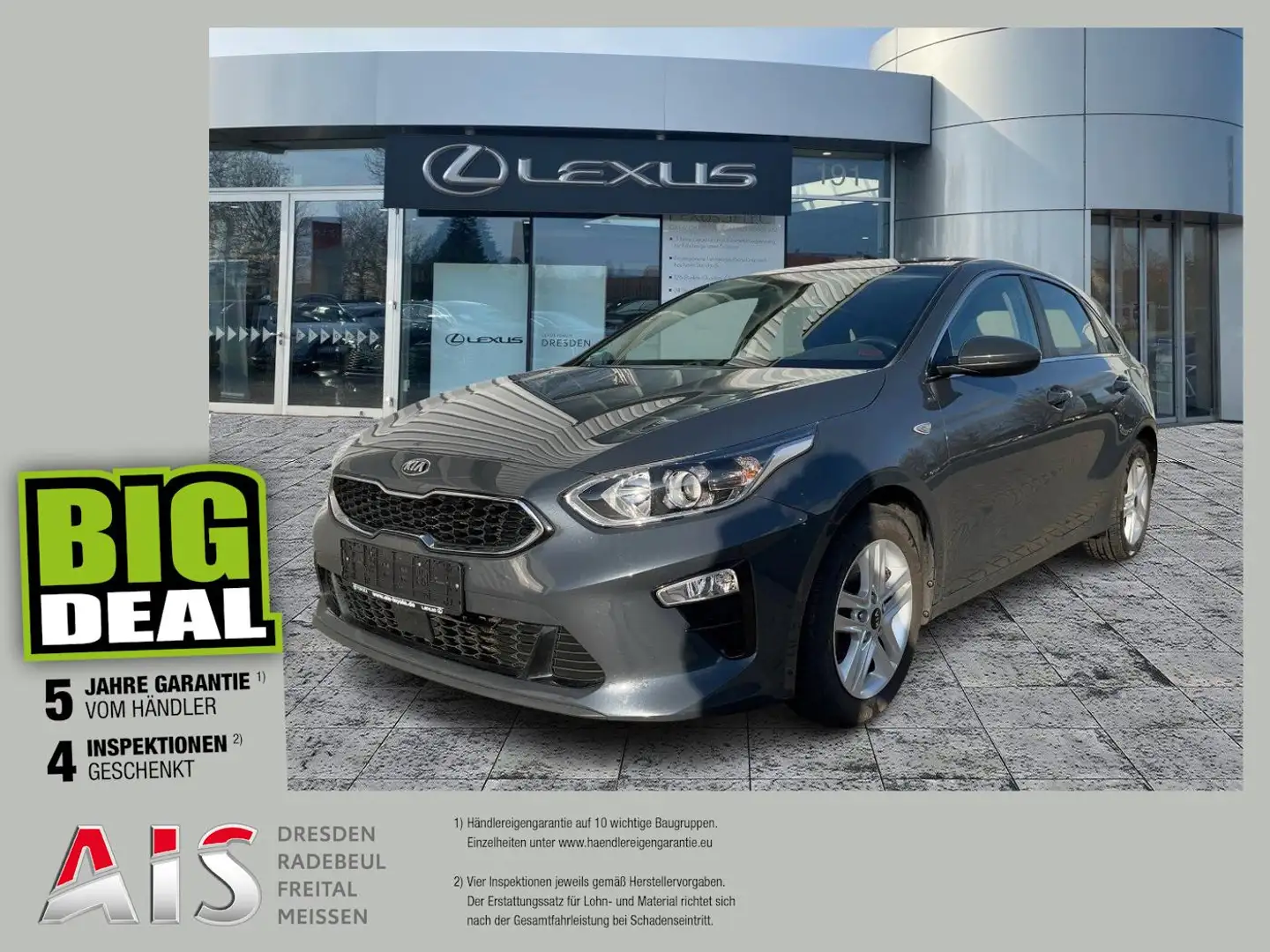 Kia Ceed / cee'd Ceed 1.6 CRDi Vision Navi*KAM*DAB*SHZ*SpurH Grau - 1