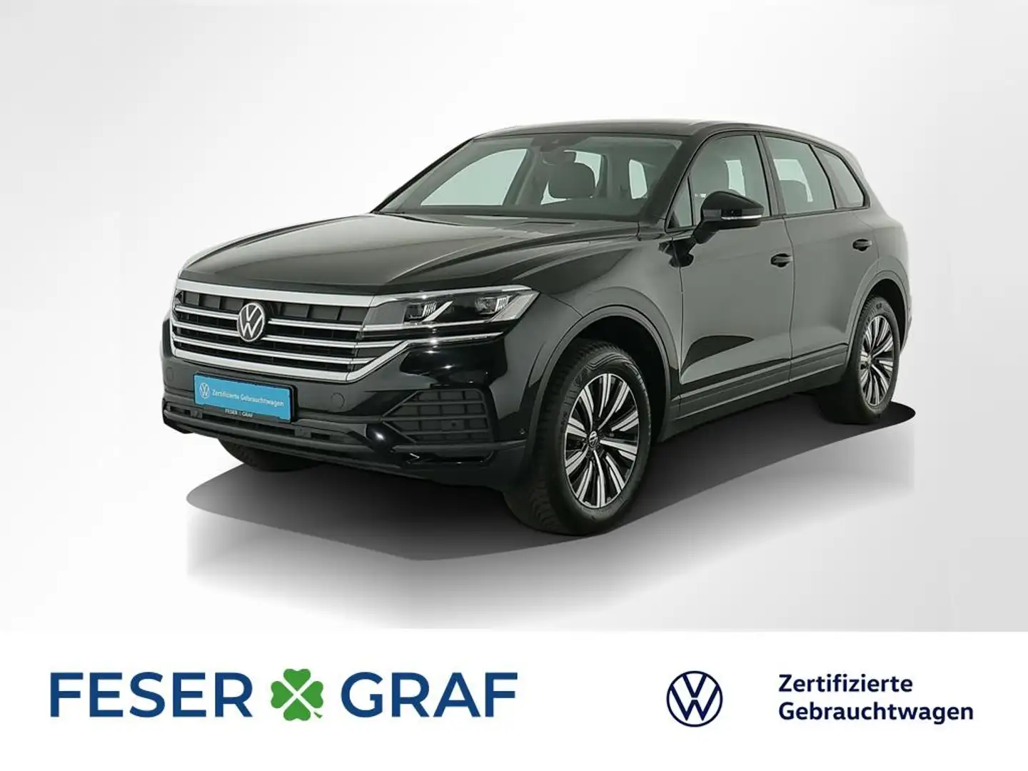 Volkswagen Touareg 3.0 TDI AHK LEDER VIRTUAL NAVI KAMERA Zwart - 1