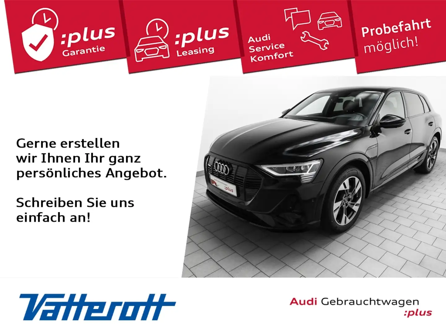 Audi e-tron 55 quattro S line AHK HuD TopView B&O Schwarz - 1