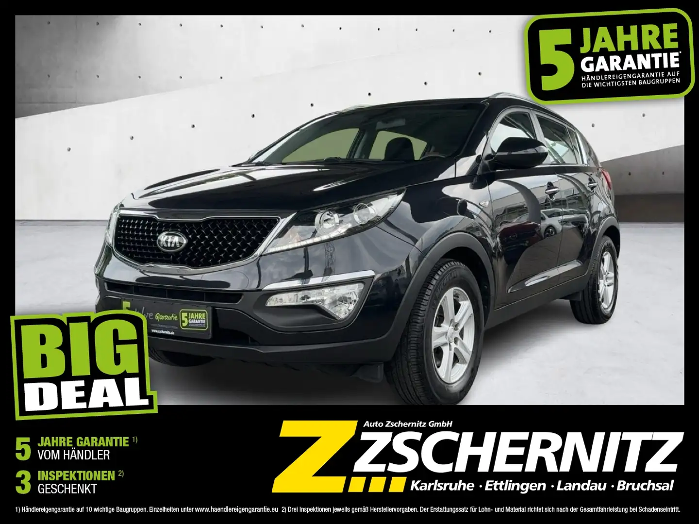 Kia Sportage 1.6 GDI ISG Edition 7 4xSHZ LM PDC Negro - 1