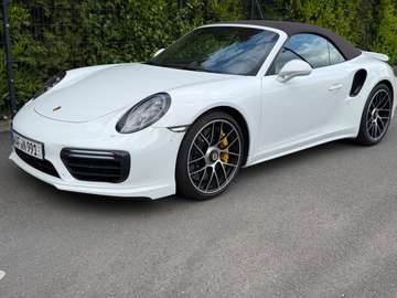 911 Turbo S Cabriolet, Approved, Naturleder