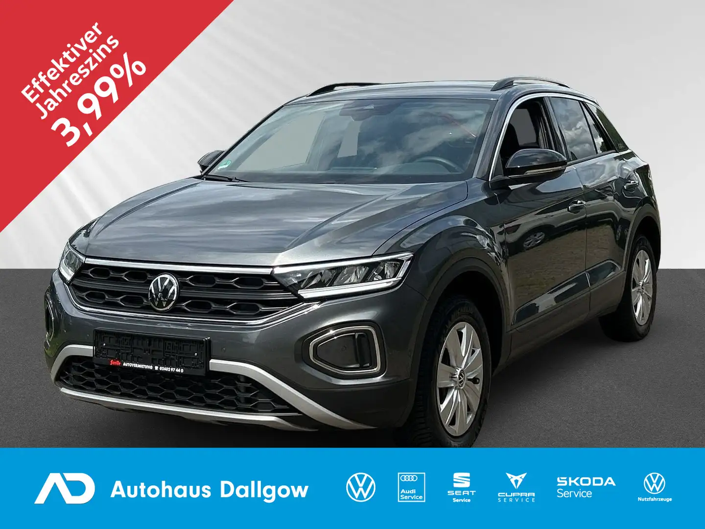 Volkswagen T-Roc GOAL 1.5 l TSI 150 PS*DSG LED+PDC+Navi+RFK Grau - 1