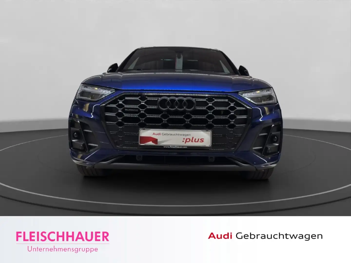 Audi Q5 S line 40 TDI quattro MATRIX+PANO+AHK+ACC+LEDER+RF Blau - 2