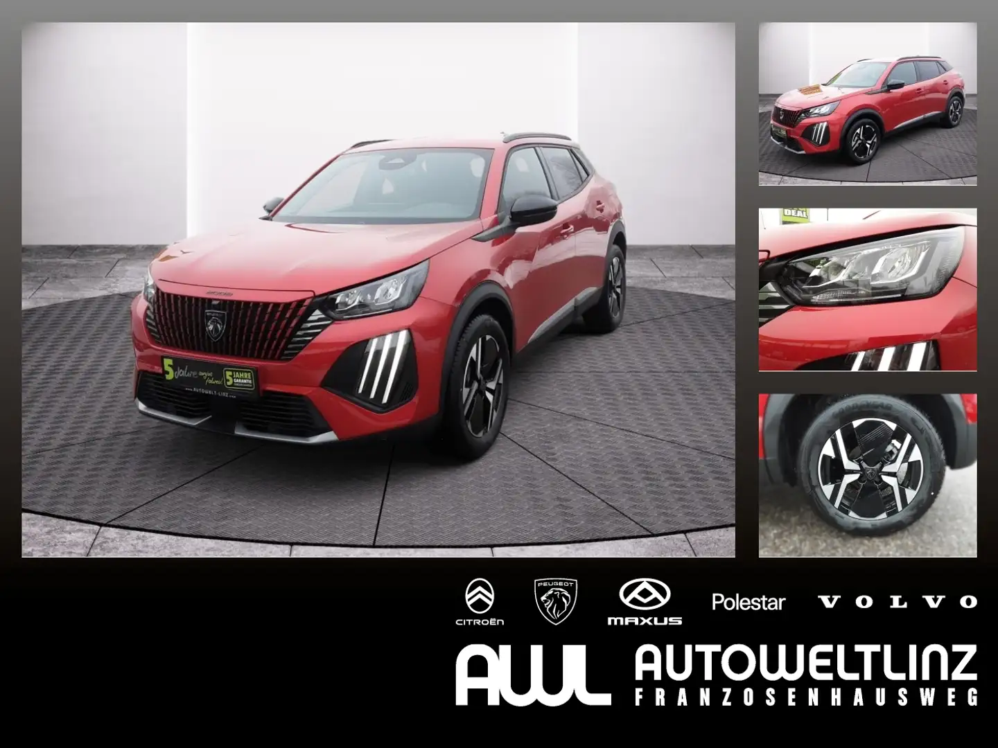 Peugeot 2008 ALLURE 1.2 6G 100PS +LED+Navi+SHZ+Kamera Rot - 1