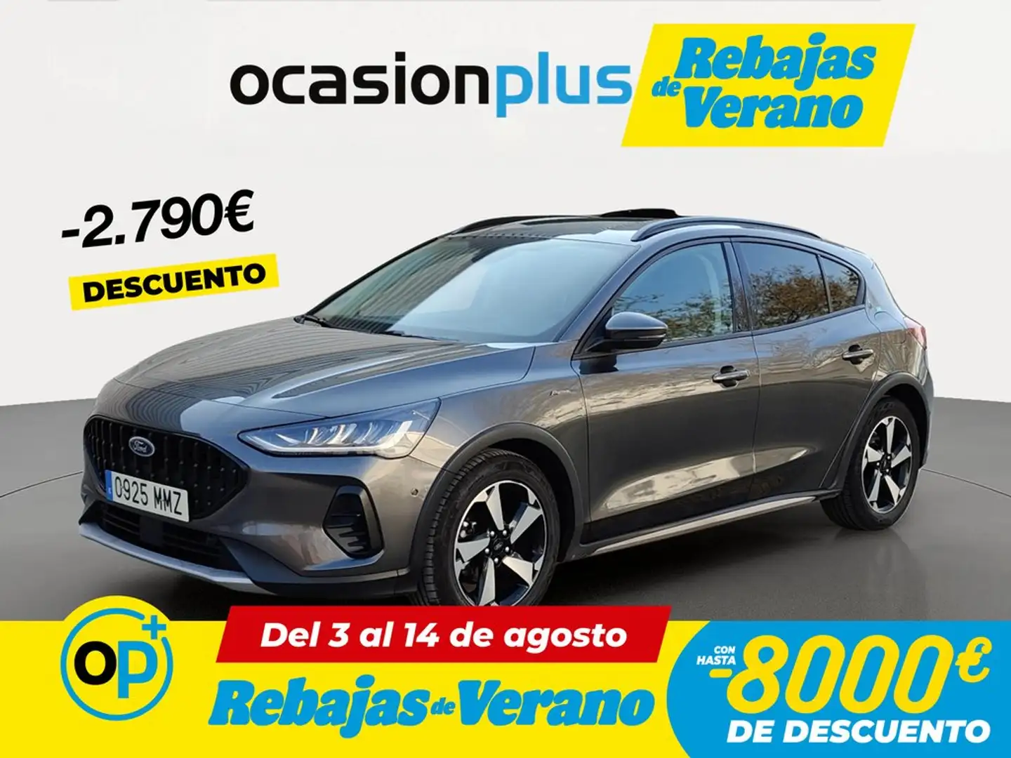 Ford Focus 1.0 Ecoboost MHEV Active 155 Aut. Gris - 1