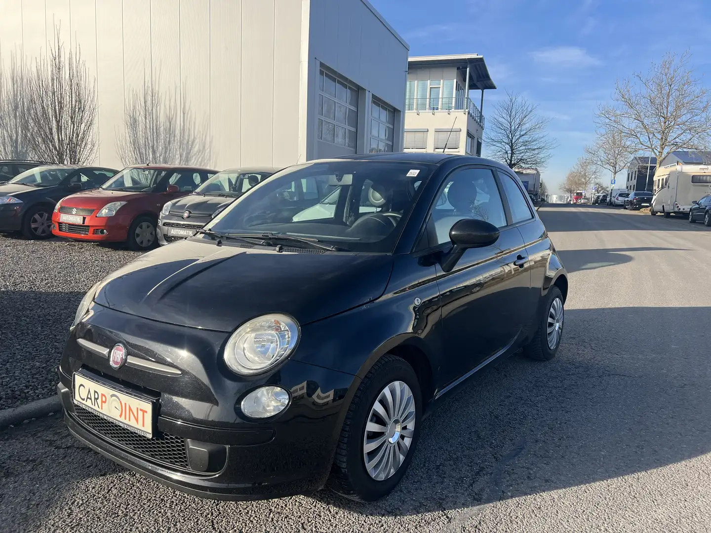 Fiat 500 *Klima*Leder*Euro5*TÜV10/27* Schwarz - 1