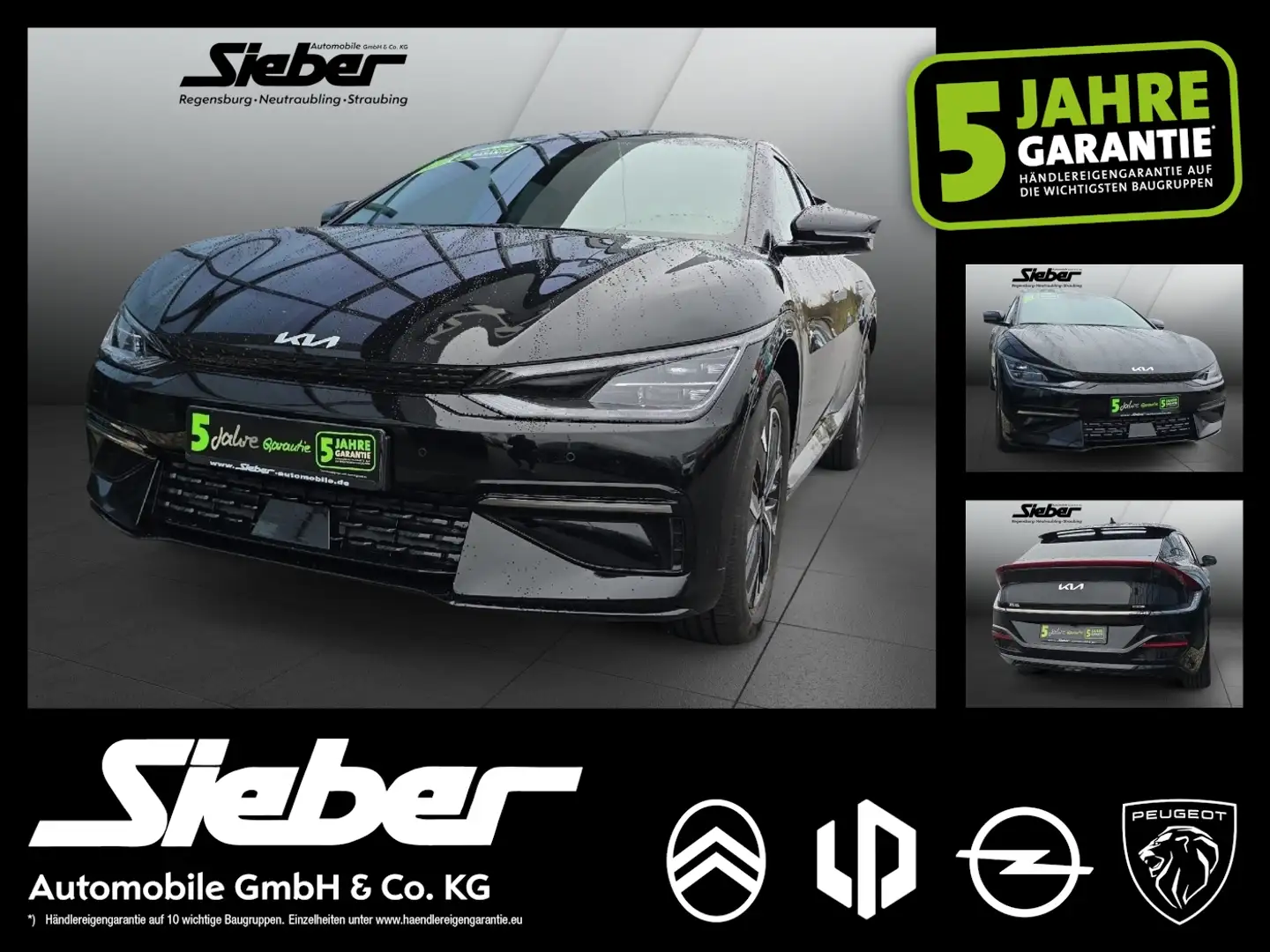 Kia EV6 Elektro 77.4 kWh GT Line *LED*Sitzheizung* Schwarz - 1