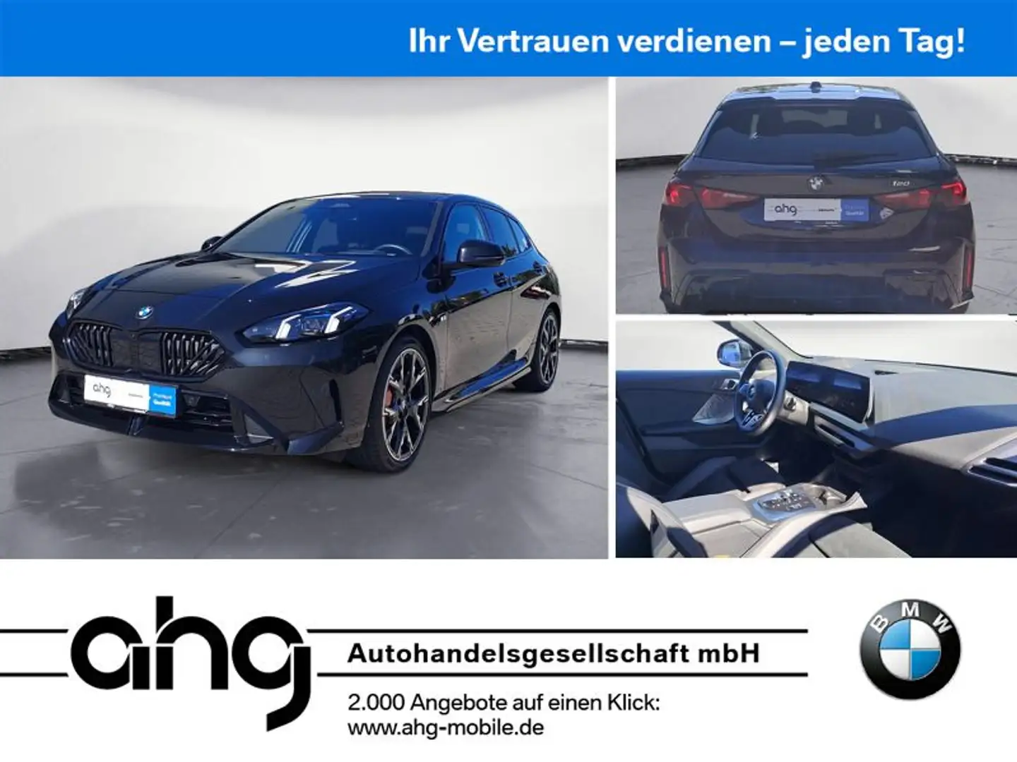 BMW 120 iA Limousine M Sport Pro Head-Up 360 Grad Kam Schwarz - 1