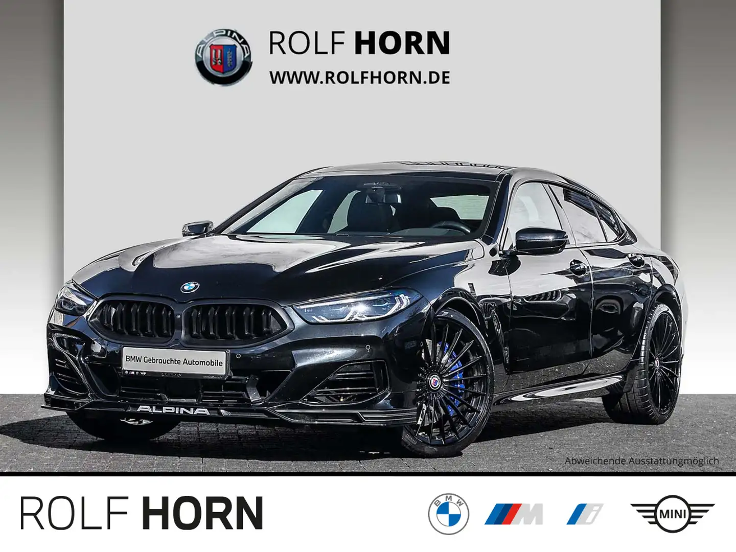 Alpina B8 4.4 Bi-Turbo Navi HeadUp Pano Laser 360° H/K Schwarz - 1