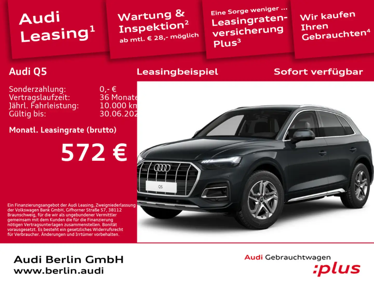 Audi Q5 advanced 40 TDI quattro S tronic Grey - 1