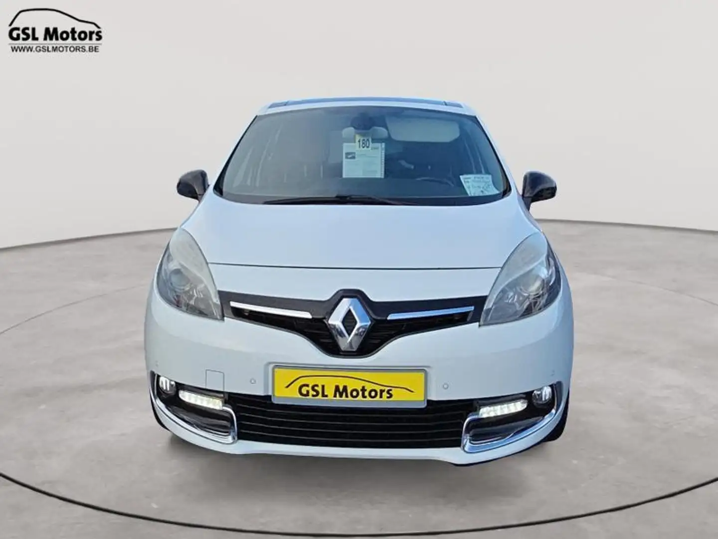 Renault Scenic 1.5dCi 110cv automatic blanc 06/14 Airco GPS Radio Weiß - 2