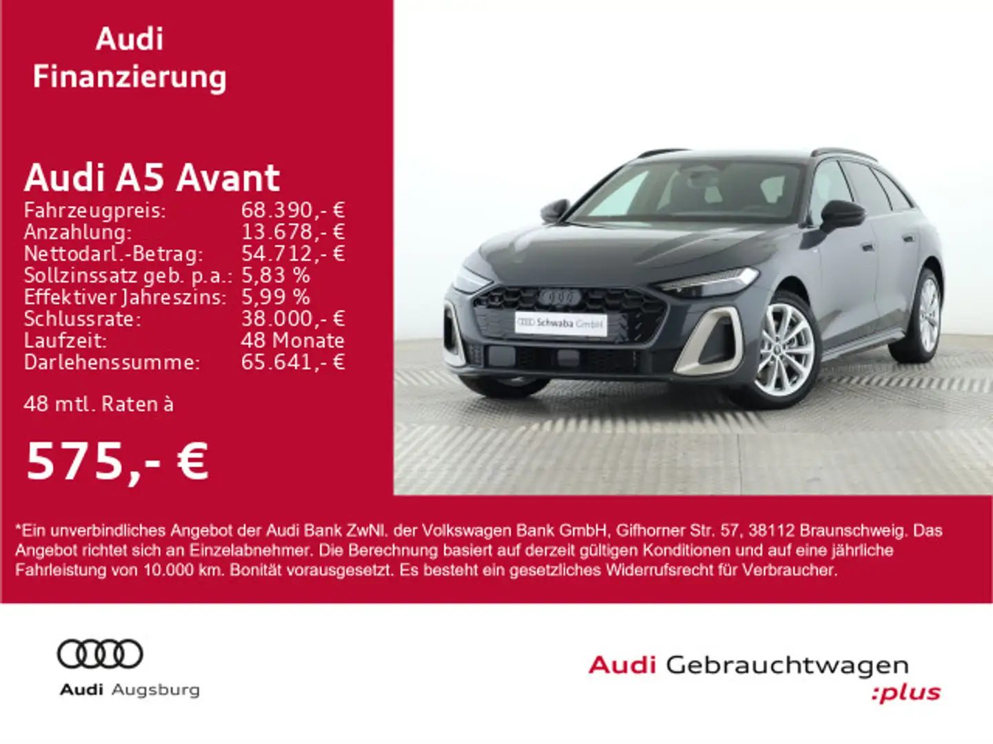 Audi A5 2x S-line TDI quattro *VIRTUAL*B&O*NAVI Grau - 1