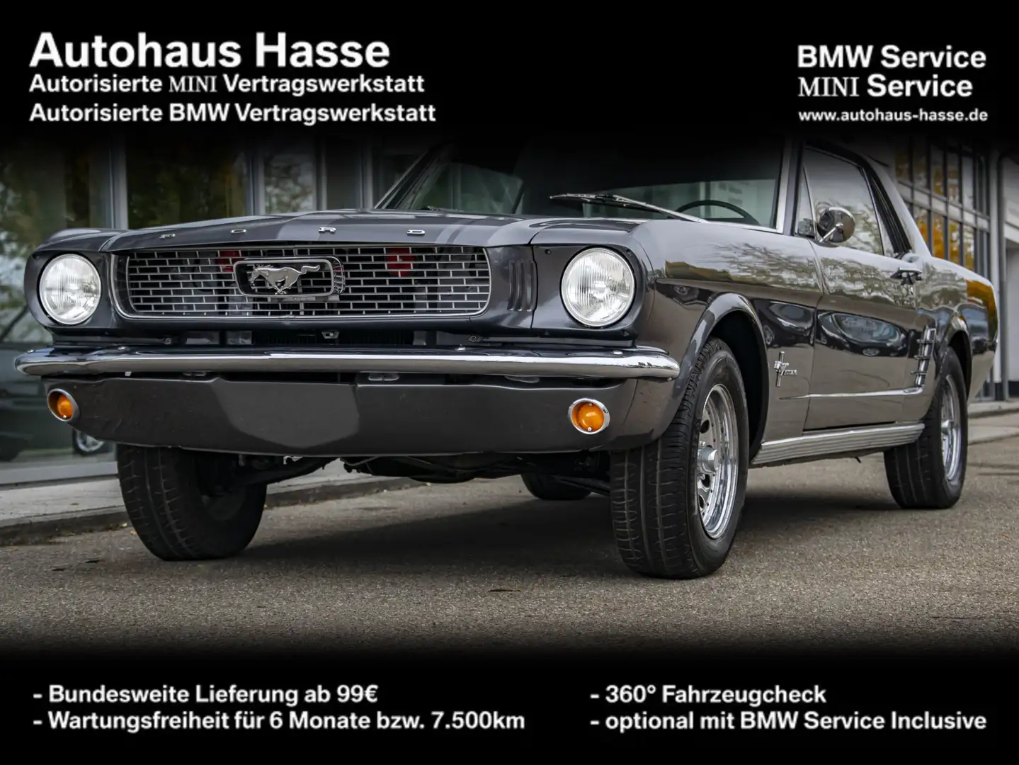 Ford Mustang TOP Restaurierung H-Zulassung Automatik Grau - 1