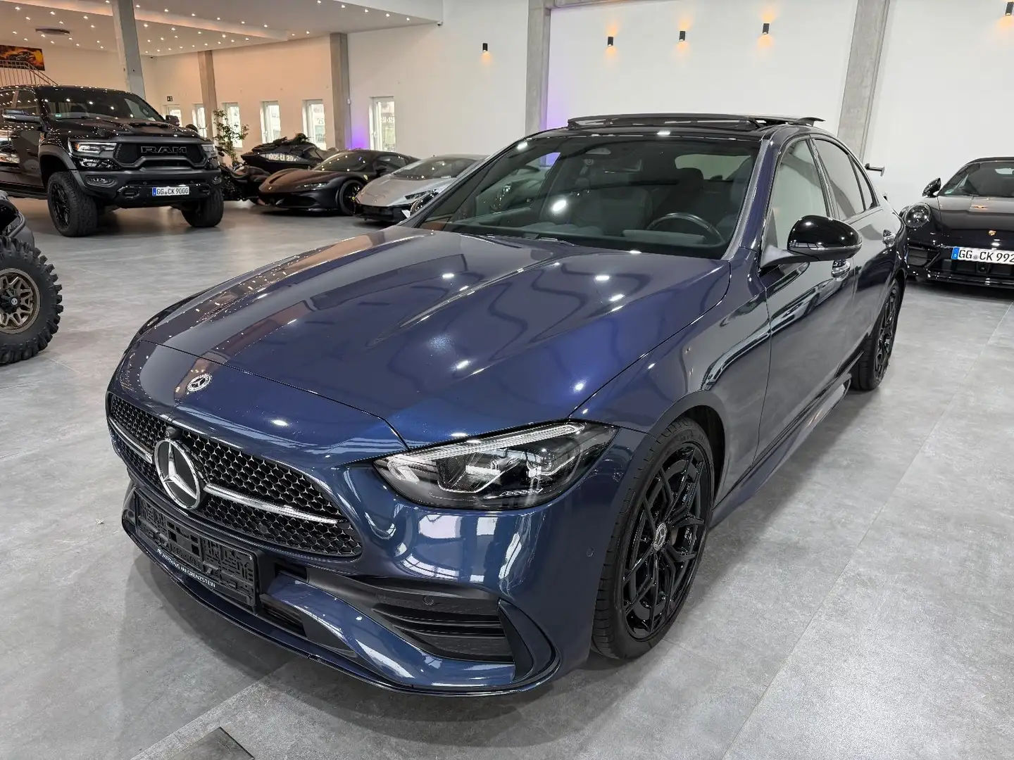 Mercedes-Benz C 200 d AMG*Pano*Carbon*AHK*360*Massage*Burmest* Blu/Azzurro - 1