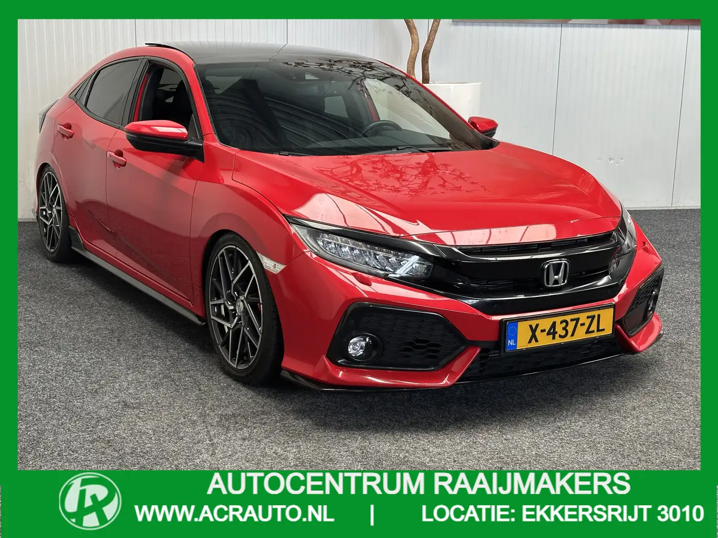 Honda Civic 1.5 i-VTEC SPORT 183 PK !!! NAVIGATIE ADAPTIVE CRU Rood - 1