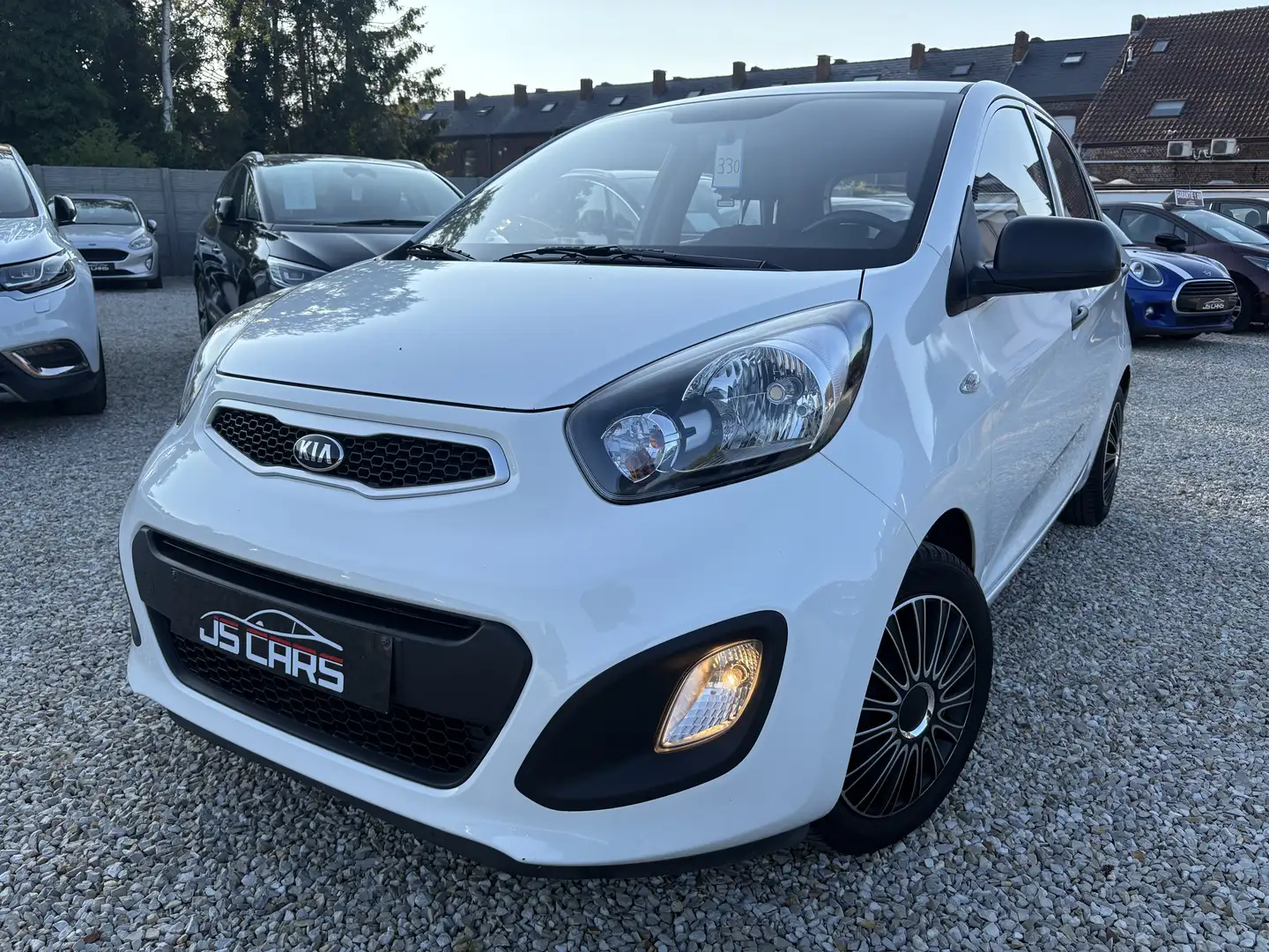 Kia Picanto 1.0i*1er main*airco*carnet*feuille rose Blanc - 2