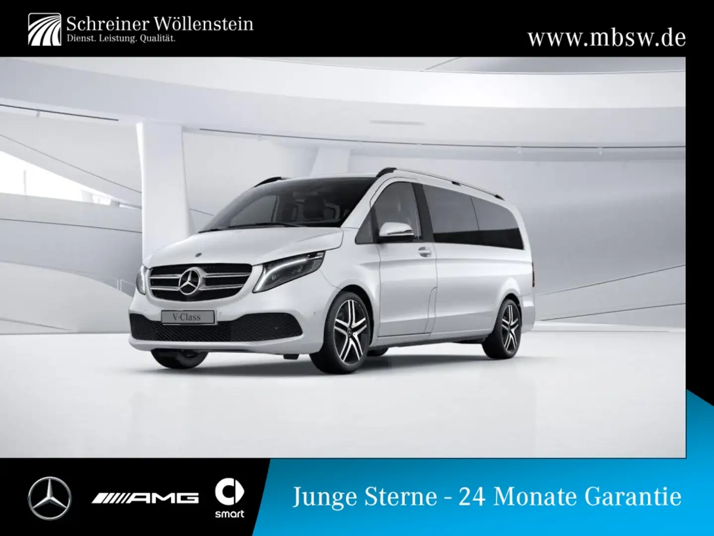 Mercedes-Benz V 300 EDITION 4M XL AIR*LED*Kamera*Navi*Leder Weiß - 1