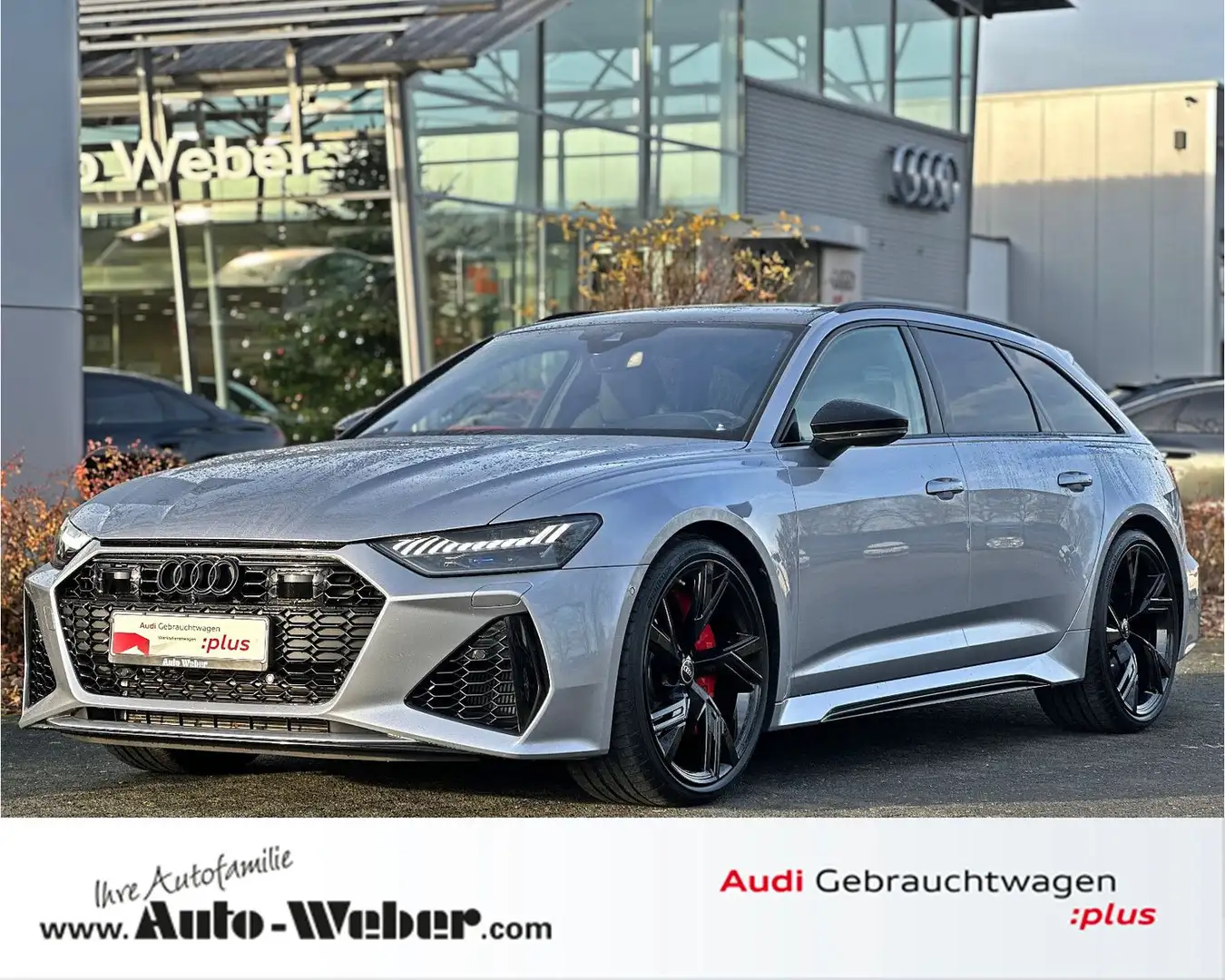 Audi RS6 Avant performance BLACK PANO B&O ADV.AHK Silber - 1
