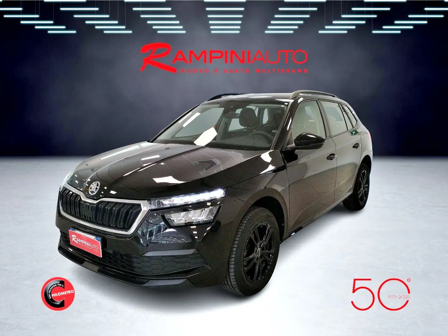 Skoda Kamiq 1.0 TSI 95 Cv Km 55.000 Iva Esposta Pronta Consegn Nero - 2