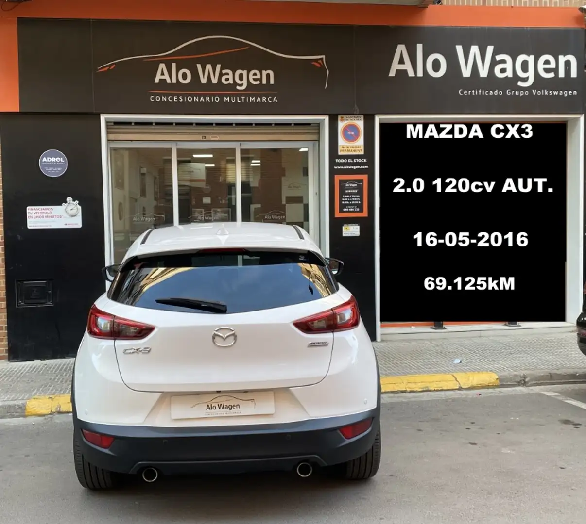 Mazda CX-3 2.0 Style+ 2WD Aut. 120 Blanco - 2