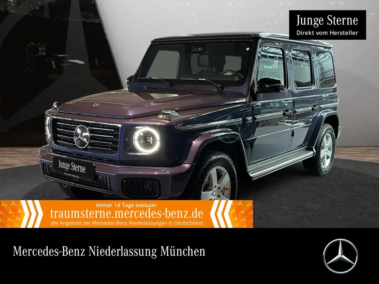 Mercedes-Benz G 450 d Exclusive Burmester 3D 360° Stdhzg Distr. Blau - 1