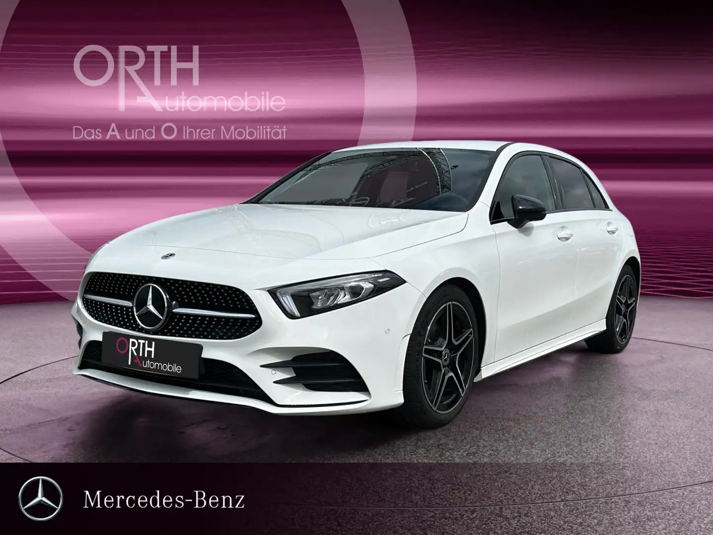 Mercedes-Benz A 180 AMG NIGHT LED FERNL MBUX SITZH Night PDC Blanc - 1