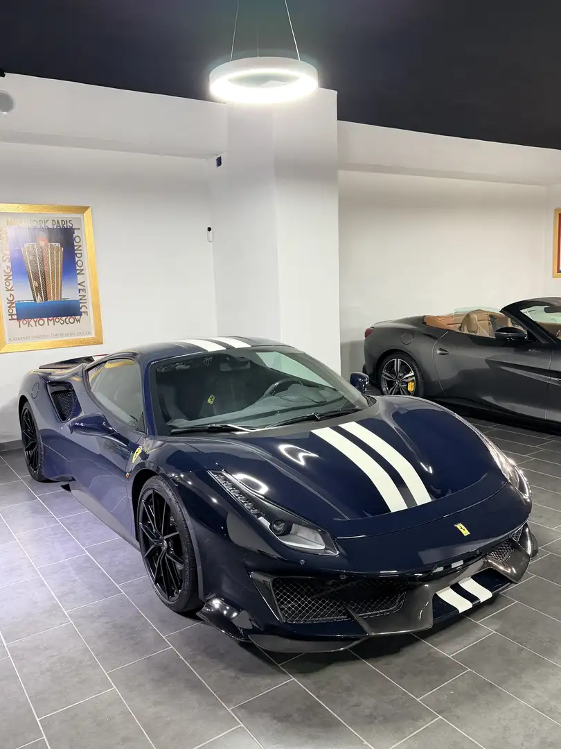 Ferrari 488 Pista Blu pozzi full carbon/Lift/camera Blu/Azzurro - 2