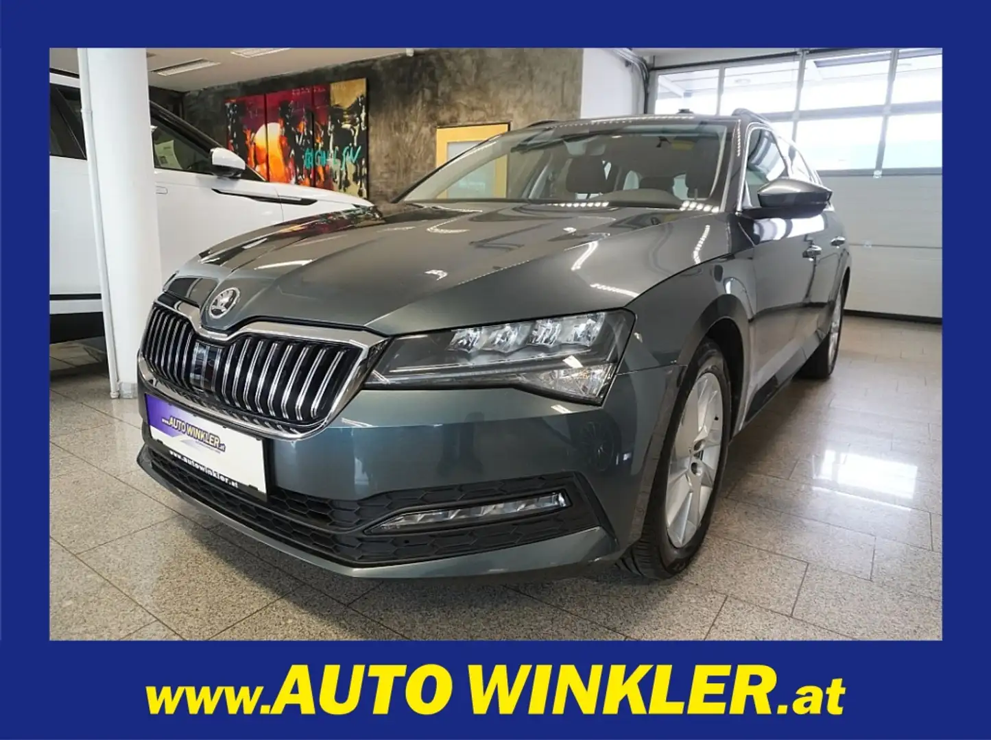 Skoda Superb Kombi 2,0 TDI 4x4 Ambition DSG Navi/STHZ Silber - 1