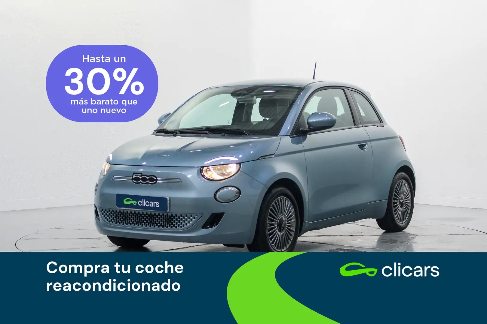 Fiat 500e Action 70KW Blau - 1